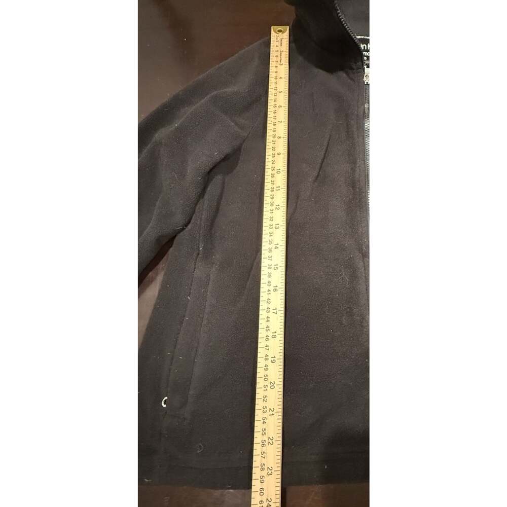 Calvin Klein Performance Mens L Black Fleece Full Zip Jacket Logo Sleeve - Picture 3 of 6